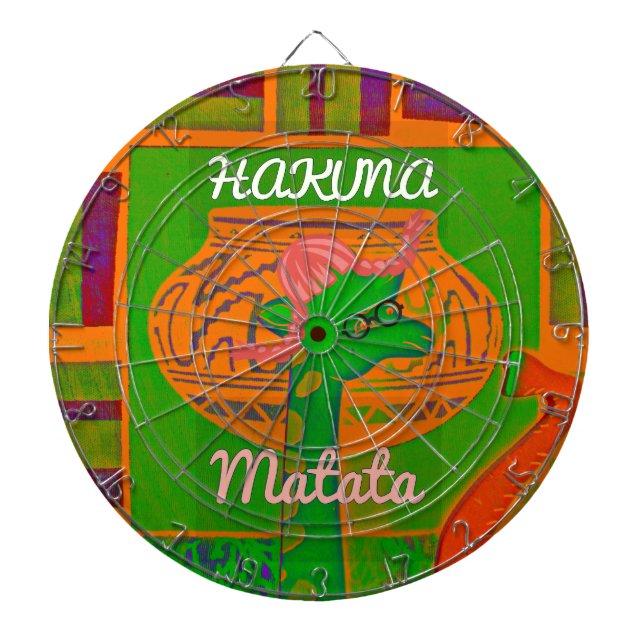 Hakuna Giraffe Art Print Darttavla (Framsidan)