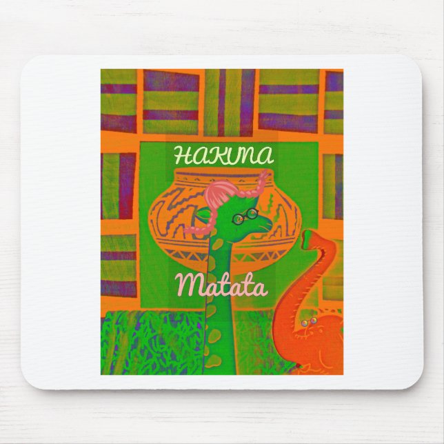 Hakuna Giraffe Art Print Musmatta (Framsidan)