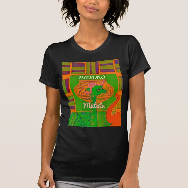Hakuna Giraffe Art Print Tee (Framsida)