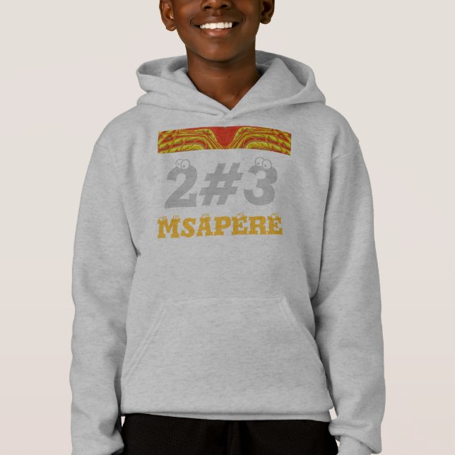 Hakuna Matata 23 Kenya Msapere Pullover Hoodie T Shirt (Framsida)