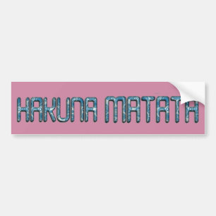 Hakuna Matata 3D Art Skriv ut Bildekal