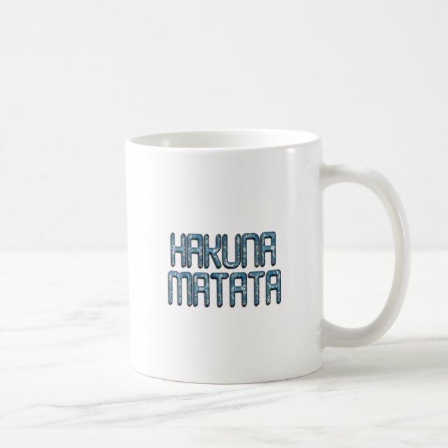 Hakuna Matata 3D Art Skriv ut Kaffemugg (Höger)