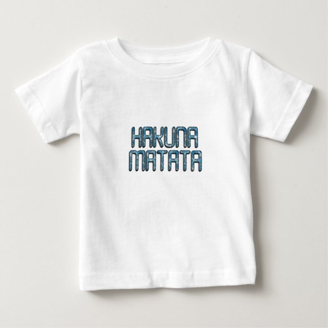Hakuna Matata 3D Art Skriv ut T-shirt (Framsida)