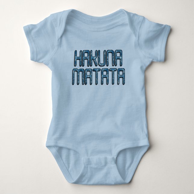 Hakuna Matata 3D Art Skriv ut T-shirt (Framsida)