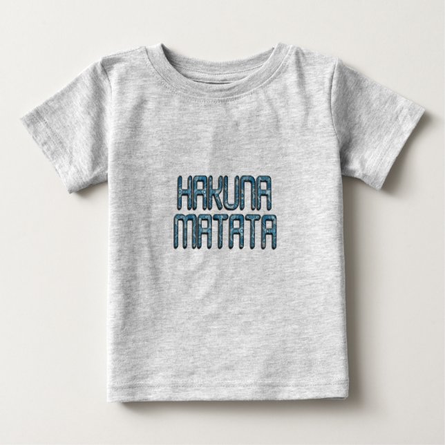 Hakuna Matata 3D Art Skriv ut Tee (Framsida)
