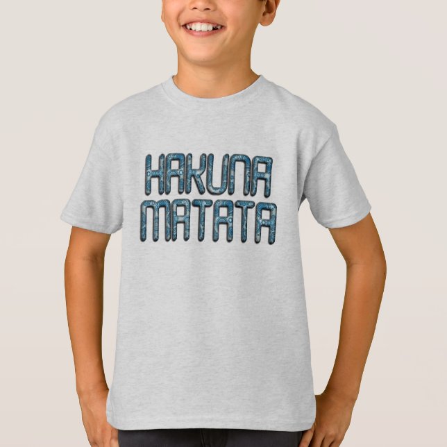 Hakuna Matata 3D Art Skriv ut Tee (Framsida)
