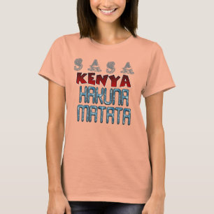 Hakuna Matata 3D Art Skriv ut Tee
