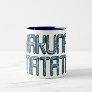 Hakuna Matata 3D Art Skriv ut Två-Tonad Mugg
