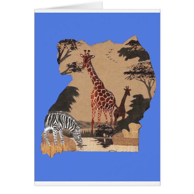 Hakuna Matata African Animals Pride lands.png Hälsningskort (Framsidan)