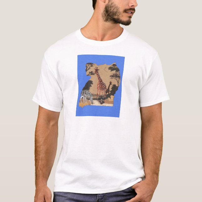 Hakuna Matata African Animals Pride lands.png T Shirt (Framsida)