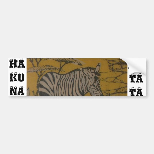 Hakuna Matata African Safari Customize Image Bildekal (Framsidan)