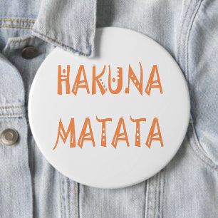 Hakuna Matata - African Tribal Text Art Knapp