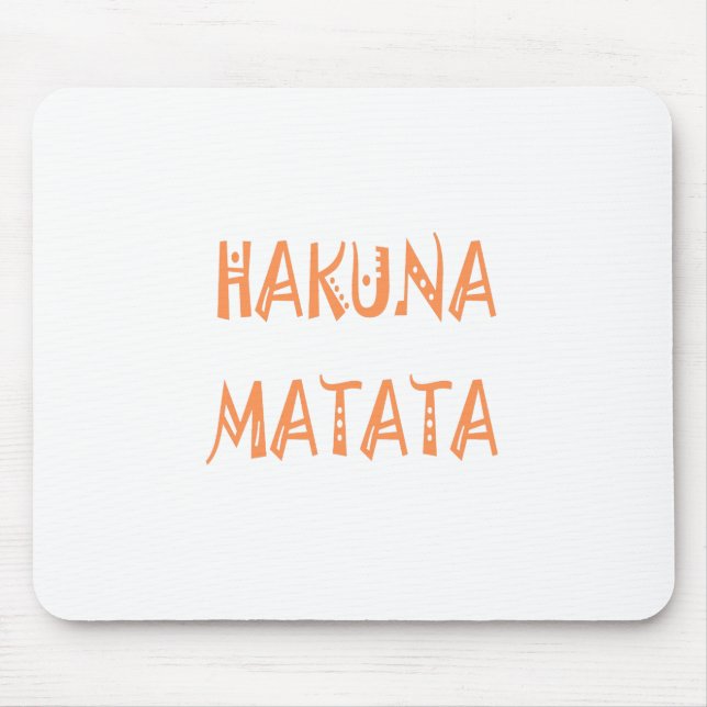 Hakuna Matata - African Tribal Text Art Musmatta (Framsidan)