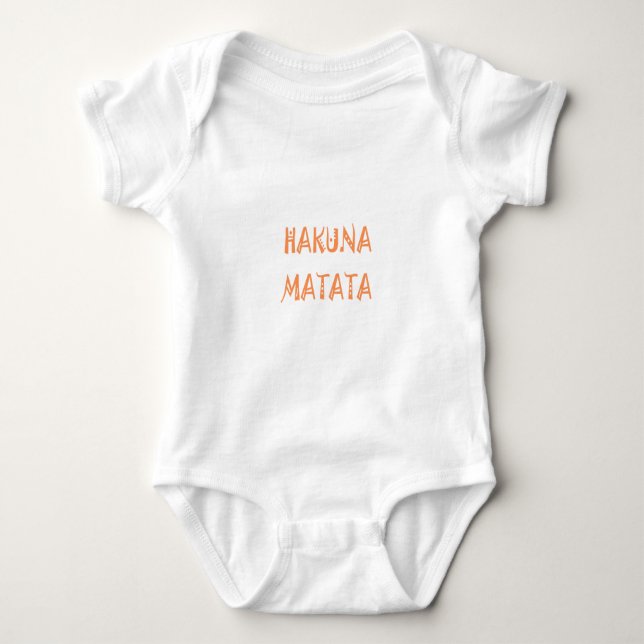 Hakuna Matata - African Tribal Text Art T-shirt (Framsida)