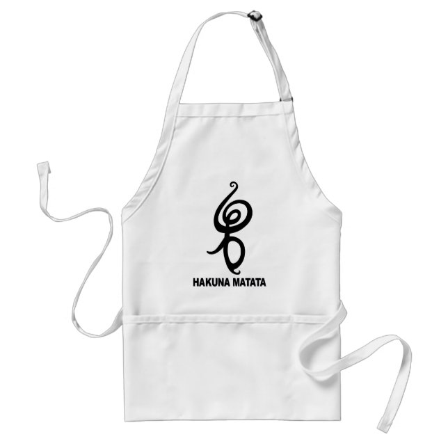 Hakuna Matata - afrikanskt symbol Förkläde (Framsidan)