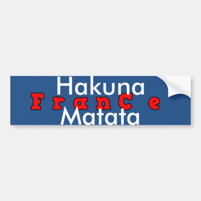 HAKUNA MATATA Anpassa produkt Bildekal (Framsidan)