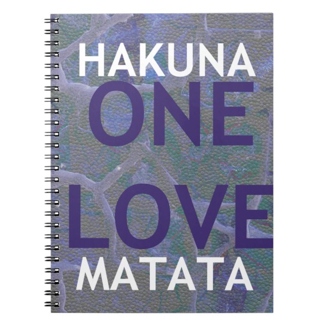 HAKUNA MATATA ANTECKNINGSBOK MED SPIRAL (Framsidan)