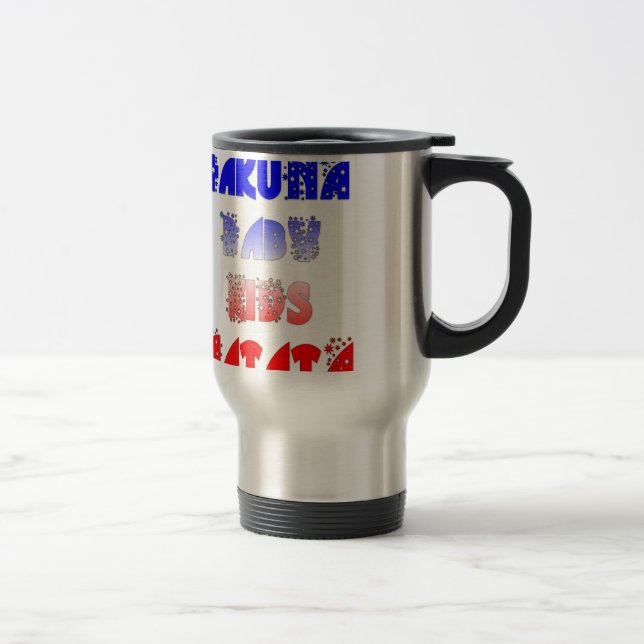 Hakuna Matata Baby & Kids: Fransk Färg Design Resemugg (Höger)