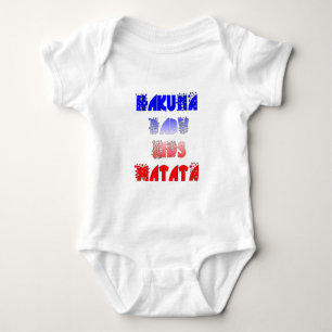 Hakuna Matata Baby & Kids: Fransk Färg Design T-shirt