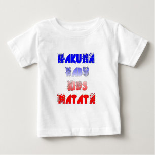 Hakuna Matata Baby & Kids: Fransk Färg Design T-shirt