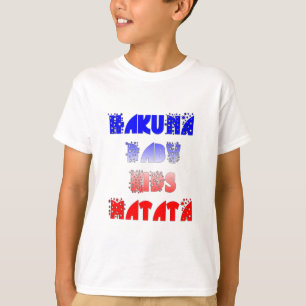 Hakuna Matata Baby & Kids: Fransk Färg Design Tee Shirt