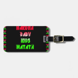Hakuna Matata Baby Kids Gifts fantastisk färg desi Bagagebricka