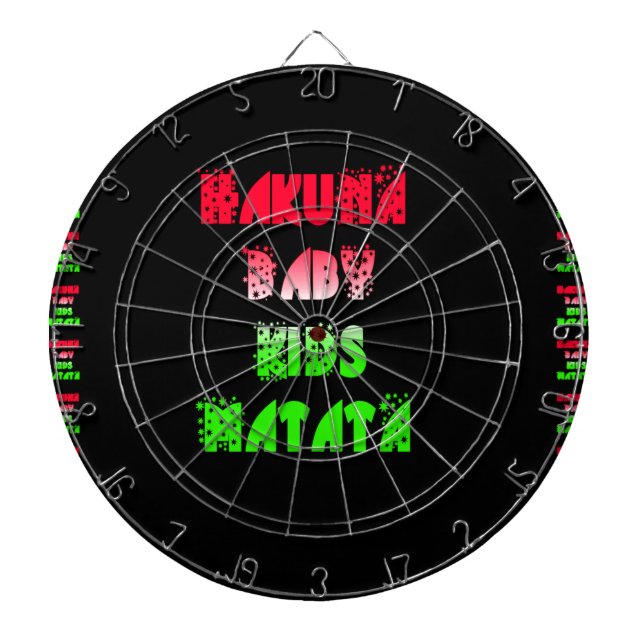 Hakuna Matata Baby Kids Gifts fantastisk färg desi Darttavla (Framsidan)