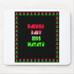 Hakuna Matata Baby Kids Gifts fantastisk färg desi Musmatta