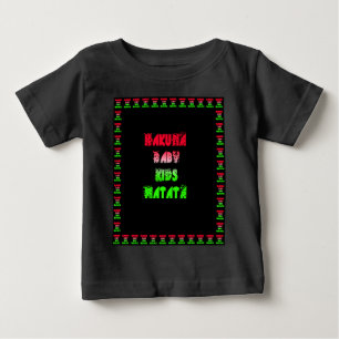 Hakuna Matata Baby Kids Gifts fantastisk färg desi T Shirt