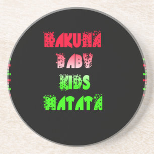 Hakuna Matata Baby Kids Gifts fantastisk färg desi Underlägg Sandsten