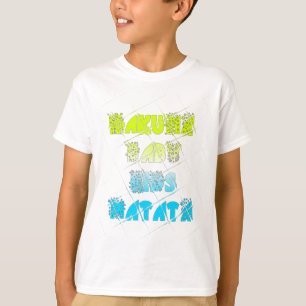 Hakuna Matata Baby Kids Lycklig Färg Art Print Des Tröja