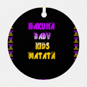 Hakuna Matata Baby och Kids Art Print Julgransdekoration