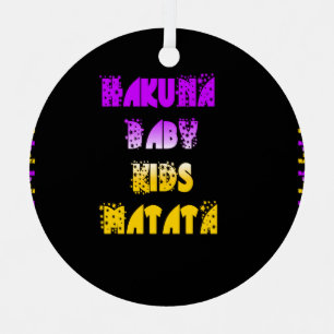 Hakuna Matata Baby och Kids Art Print Julgransdekoration