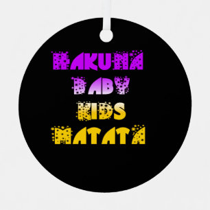 Hakuna Matata Baby och Kids Art Print Julgransdekoration