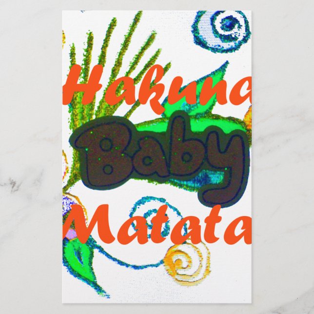 Hakuna Matata Baby.png Brevpapper (Framsida)