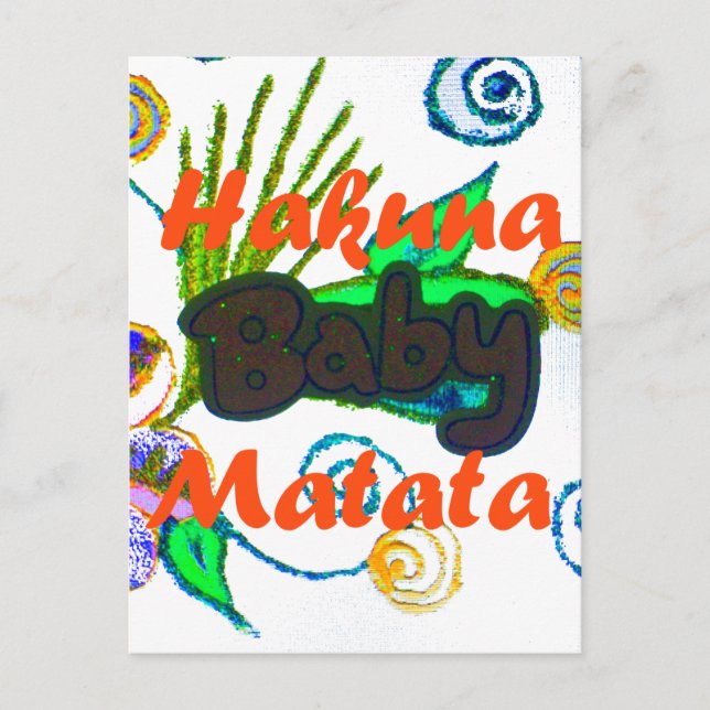 Hakuna Matata Baby.png Vykort (Framsida)