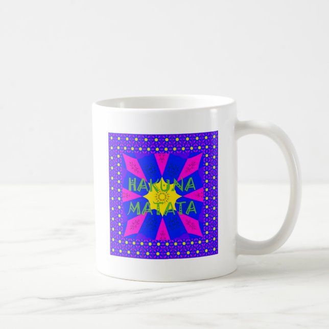 Hakuna Matata Bevackra Fantastisk Design Färg Kaffemugg (Höger)