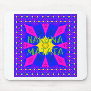 Hakuna Matata Bevackra Fantastisk Design Färg Musmatta