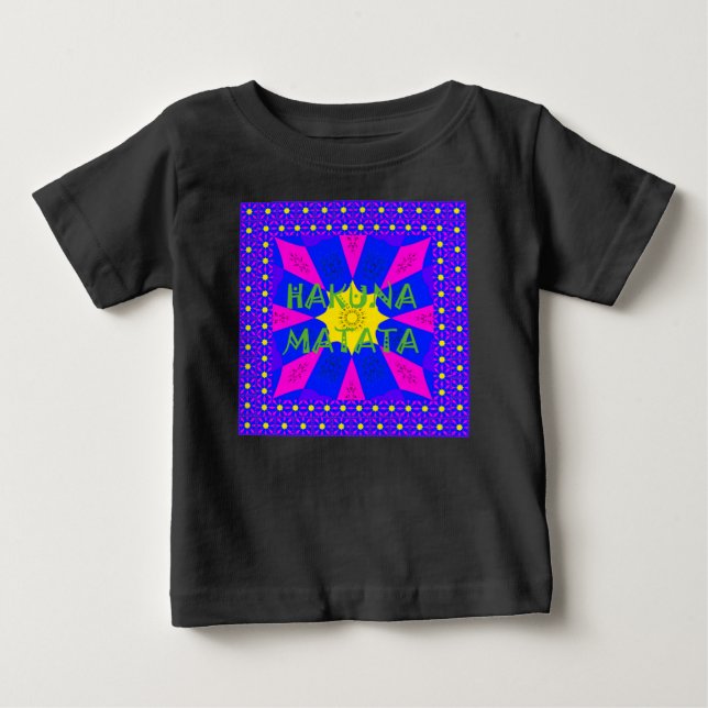 Hakuna Matata Bevackra Fantastisk Design Färg Tee (Framsida)