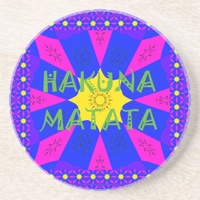 Hakuna Matata Bevackra Fantastisk Design Färg Underlägg (Framsidan)