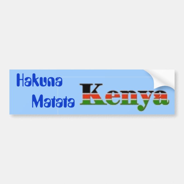 Hakuna        Matata Bildekal (Framsidan)
