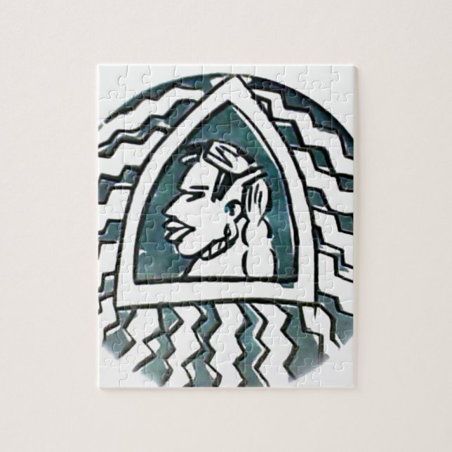 Hakuna Matata Blue Triangle Stil.png Pussel (Vertikal)