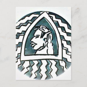 Hakuna Matata Blue Triangle Stil.png Vykort
