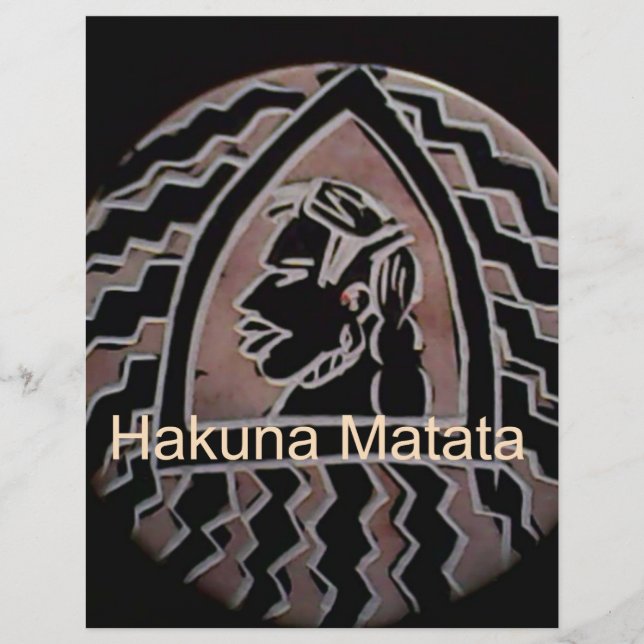 Hakuna Matata Bongo Flavor. (Framsida)