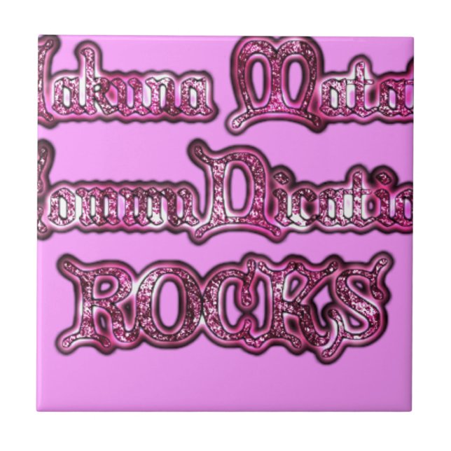 Hakuna Matata Communication STEN Art Print Kakelplatta (Framsidan)