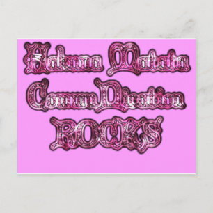 Hakuna Matata Communication STEN Art Print Vykort