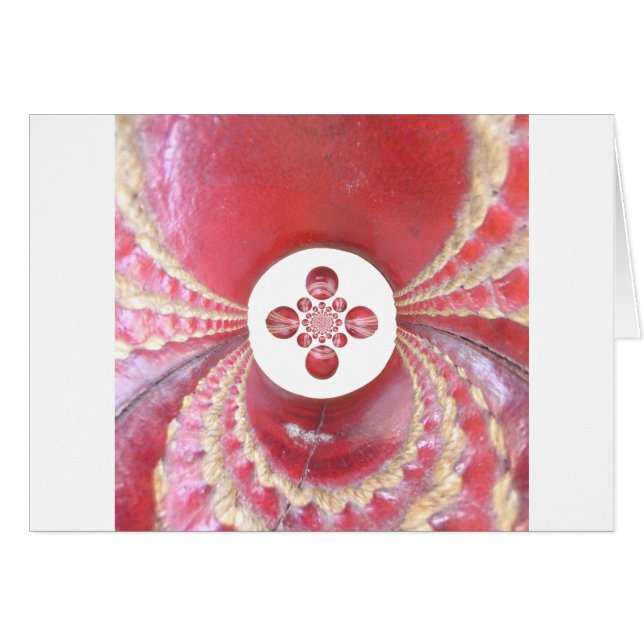 Hakuna matata cricket bollar design hälsningskort (Framsidan Horizontal)