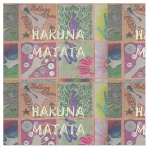 Hakuna Matata DIY Loely Färg Art Design Tyg