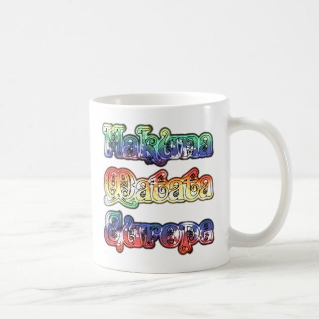 Hakuna Matata Europe Art Print/Graphic Kaffemugg (Höger)