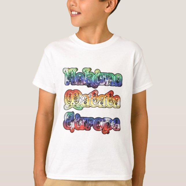 Hakuna Matata Europe Art Print/Graphic T-shirt (Framsida)